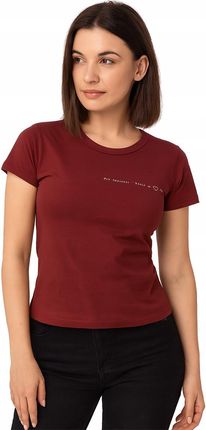 KOSZULKA MŁODZIEŻOWA KR. RĘKAW BORDO M TOP SECRET