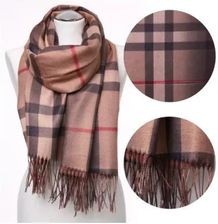 Zdjęcie Szal Damski W Kratę Z Borokatem Moraj - Płock