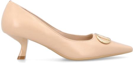 Czółenka skórzane premium - LIU JO GEMY 01 BEŻOWE