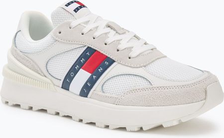 Buty męskie Tommy Jeans TJM Technical Runner Ess ecru Ceny i