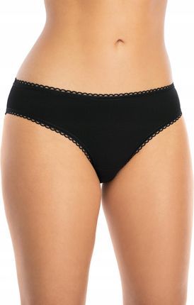 RÓŻA Azalia klasyczne Figi damskie CZARNE r. S