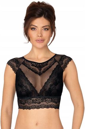 RÓŻA Ellba Top koronkowy CZARNY r. XL
