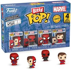 Zdjęcie Funko POP Bitty Spider-man 4pack Peter Parker Split Chase Limitowana Figurka Kolekcjonerska - Biskupiec