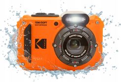 Zdjęcie Aparat Podwodny Wodoszczelny 15M 16MP 1080p 4 ZOOM Optyczny WiFi / KODAK WPZ2 / Pomarańczowy - Rejowiec
