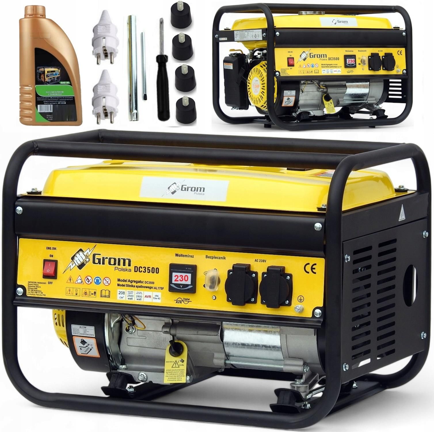 Generator prądu Kowal Polska Agregat Prądotwórczy 5200W Generator Prądu ...