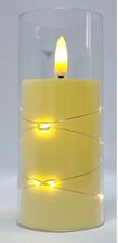 Zdjęcie Świeca Oplotem 12 Diod Led 5X12.5cm W Osłonie Z Efektem Płomienia 2Xaa - Wrocław