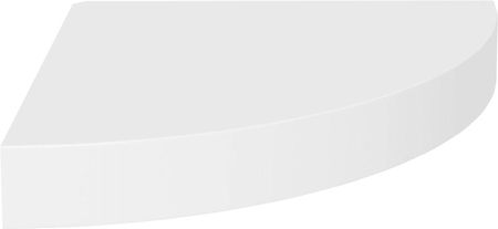 Gravora Stylowa Półka Narożna Z Mdf I Metalu Biała 25X25X3,8Cm (G0547828)