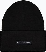 Zdjęcie Alpha Industries Czapka Rubber Logo Beanie Black - Poręba