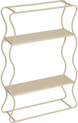 Atmosphera Półka Metalowa Falista Beżowa Judy 40X12X58Cm (24845)