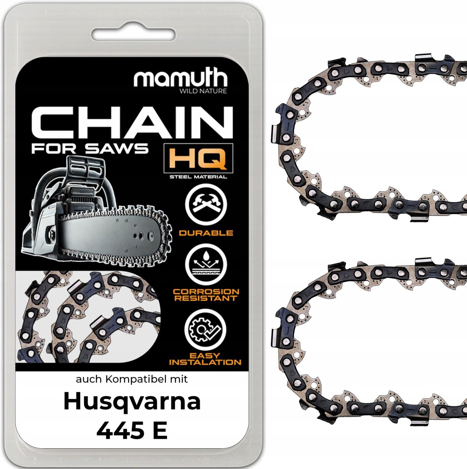 HS PARTS Sägekette 3/8 .058 (1,5 mm) 56 Glieder Vierkantzahn für HS PARTS Sägekette 3/8 .058 (1,5 mm) 56 Glieder Vierkantzahn für