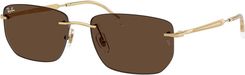 Zdjęcie OKULARY RAY-BAN® RB 3768 001/73 56 ROZMIAR M - Przedecz