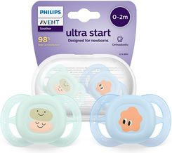Zdjęcie PHILIPS AVENT Smoczek ortodontyczny Ultra Start 0-2m 2 szt. SCF075/14 - Dynów