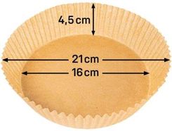 Zdjęcie Götze & Jensen Foremki papierowe AFA116PS do Air Fryer 16 cm  100szt. - Augustów