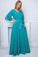 Zdjęcie Sukienka długa Tulipan kolor morski - Buk