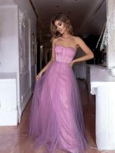 Zdjęcie Sukienka długa Sejena kolor pudrowy róż - Libiąż