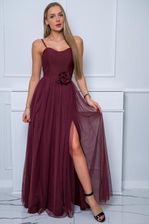 Zdjęcie Sukienka długa Carmen kolor bordowy - Libiąż