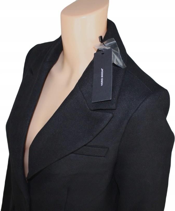 Vero Moda -Płaszcz Damski 10254721 Octavia Coat Boss Czarny Oryg