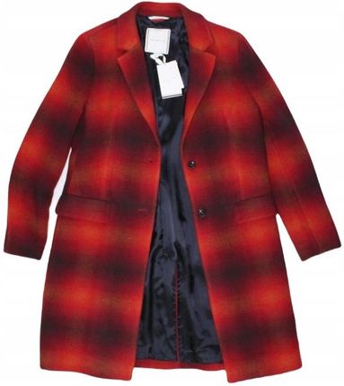 Tommy Hilfiger Damski Płaszcz Z Wełną Ww0Ww31740 Oryginalny Śliczny M
