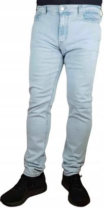 Tommy Jeans Simon Skinny Jasne Jeansy Rurki Dm0Dm16137 Oryginalne W36/L34