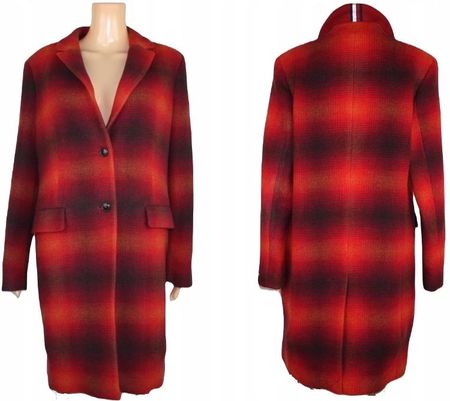 Tommy Hilfiger Damski Płaszcz Z Wełną Ww0Ww31740 Oryginalny Śliczny L