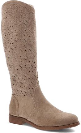 Beżowe Kozaki S.Barski Modne Obuwie Damskie