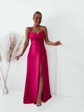 Zdjęcie Sukienka długa Inez kolor fuksja z poświatą - Libiąż