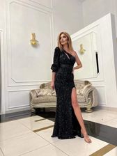 Zdjęcie Sukienka cekinowa Ava kolor czarny - Libiąż