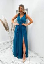 Zdjęcie Sukienka długa Viktoria kolor morski - Libiąż