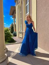 Zdjęcie Sukienka długa Milagros kolor szafirowy - Myślenice