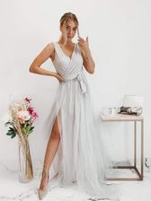 Zdjęcie Sukienka długa Viktoria kolor ecru - Kraków