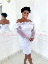 Zdjęcie Sukienka krótka Lotus kolor biały - Libiąż