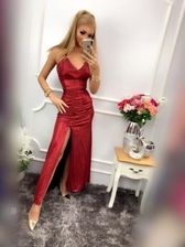 Zdjęcie Sukienka maxi Diana bordowa - Buk