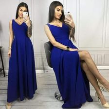 Zdjęcie Sukienka długa Katalaya kolor szafirowy - Libiąż