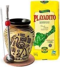 Zdjęcie Zestaw Startowy Yerba Mate Playadito Elaborada + Matero Aztek Bombilla - Kraków