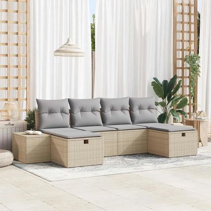 Gravora Zewnętrzna Sofa Narożna Z Modułowymi Sekcjami I Schowkami Jasnoszara (G0725117)