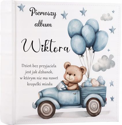 Gedeon Duży album na zdjęcia dziecięcy 100 stron kremowych urodziny roczek chrzest