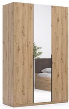 Zdjęcie Miromark Szafa Z Lustrem 135cm Dąb Artisan Teddy (Td-13-Oa) Z Drążkami (10132) - Brwinów