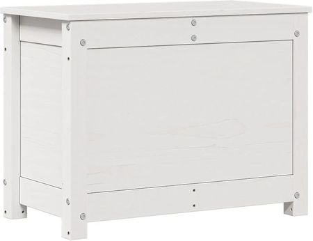 Gravora Skrzynia Do Przechowywania Z Litego Drewna Sosnowego Biała 60x32x45,5cm (G05174810)