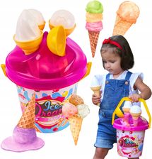 Zdjęcie Technok Wiaderko Foremki Zestaw Lody Do Piasku Słodki Deser Lodziarnia 5743 - Sandomierz