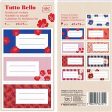 Zdjęcie Interdruk Naklejki Na Zeszyty Flowers 9Szt - Janikowo