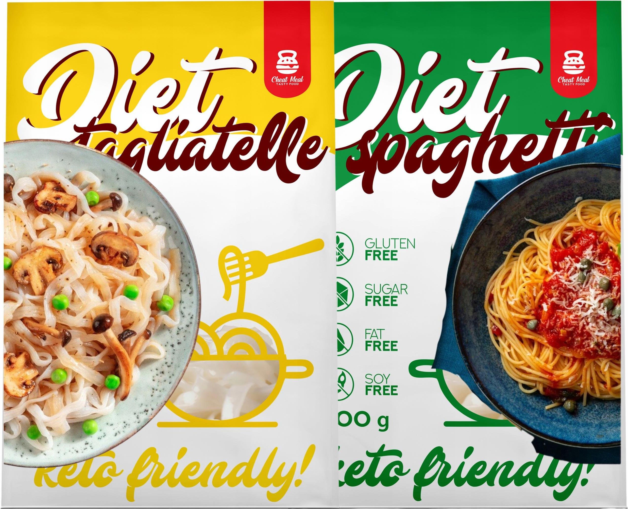 Zdjęcie Cheat Meal Makaron Keto Konjac Tagliatelle 400g Spaghetti Bezglutenowy - Żarki