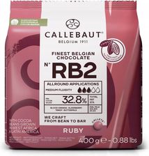 Zdjęcie Callebaut Czekolada Belgijska Różowa Ruby 400g W Kaletkach - Serock