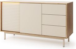 Zdjęcie Dolmar Kaszmirowa Komoda 140cm Z Szufladami I Szafkami Tila Ti3 (10048) - Marki