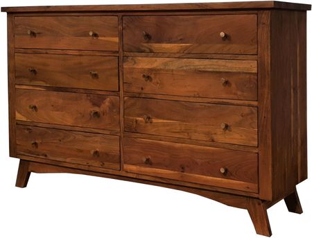 Cudnemeble Komoda Drewniana Bonn 140cm Z Szufladami Akacji Kolor Walnut (99B003AOX)