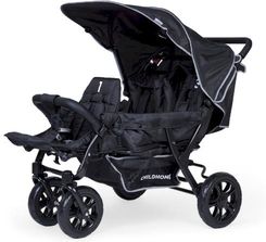 Zdjęcie Childhome Wózek Trzyosobowy Triplet Black - Chocz