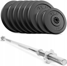 Zdjęcie 4FIZJO Zestaw Kulturystyczny Sztanga Gryf Prosty 180Cm + Obciążenie Talerze 70 Kg - Zawidów