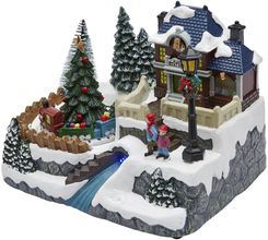 Zdjęcie EKVIP Świąteczna Wioska Ze Stacją Kolejową 21x15,5x15 Cm - Swarzędz