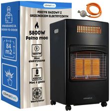 Zdjęcie Climative EGH-58 HybridHeat Piecyk gazowy na butlę 2w1 elektryczny grzejnik 5,8kW farelka reduktor gaz 4200W do 84m² elektrycznie 2500W do 30m² - Suchań