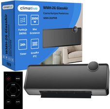 Zdjęcie Kurtyna Powietrzna Climative WMH-2G GlassAir - Czarna - Szczecin