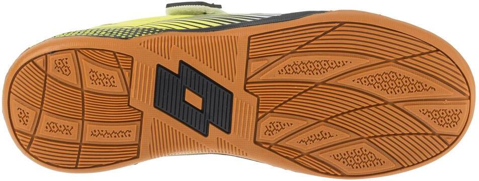 Basket Enfant Lotto Shoota T – Chaussures Indoor Colorées, Lacets élastiques, Velcro, Semelle Non-marquante